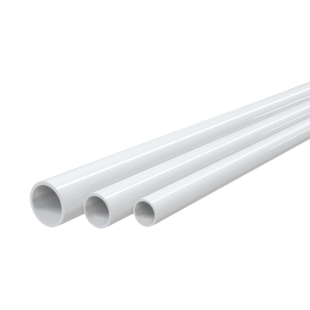 Rigid UVA-proof condensate water tube TCR-25. Inner Ø21 mm. White