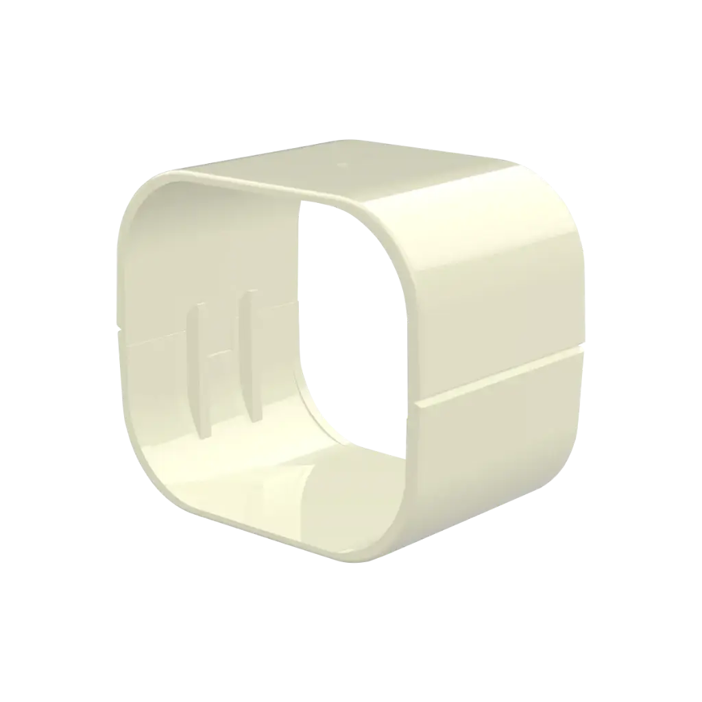 “EXCELLENS MG” Coupling sleeve, 72 mm. Ivory RAL9002.