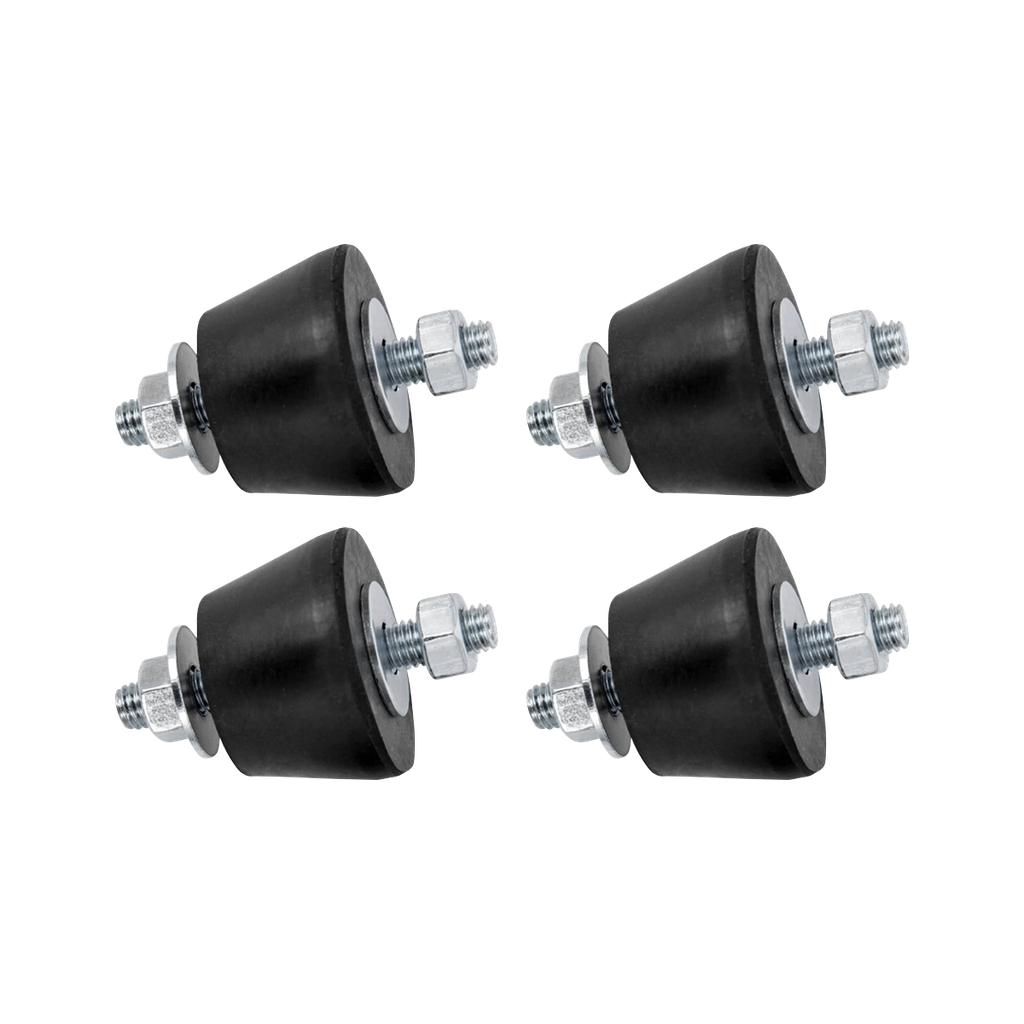Cone-shaped anti-vibration dampers 40x25 mm. 4 pcs in the set.