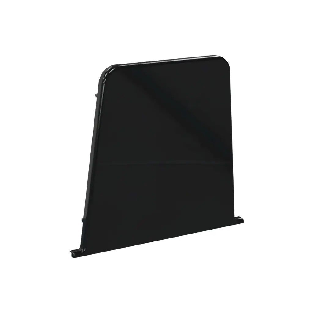 Endedæksel til plastgulvsokkel 115x100 mm. SORT.