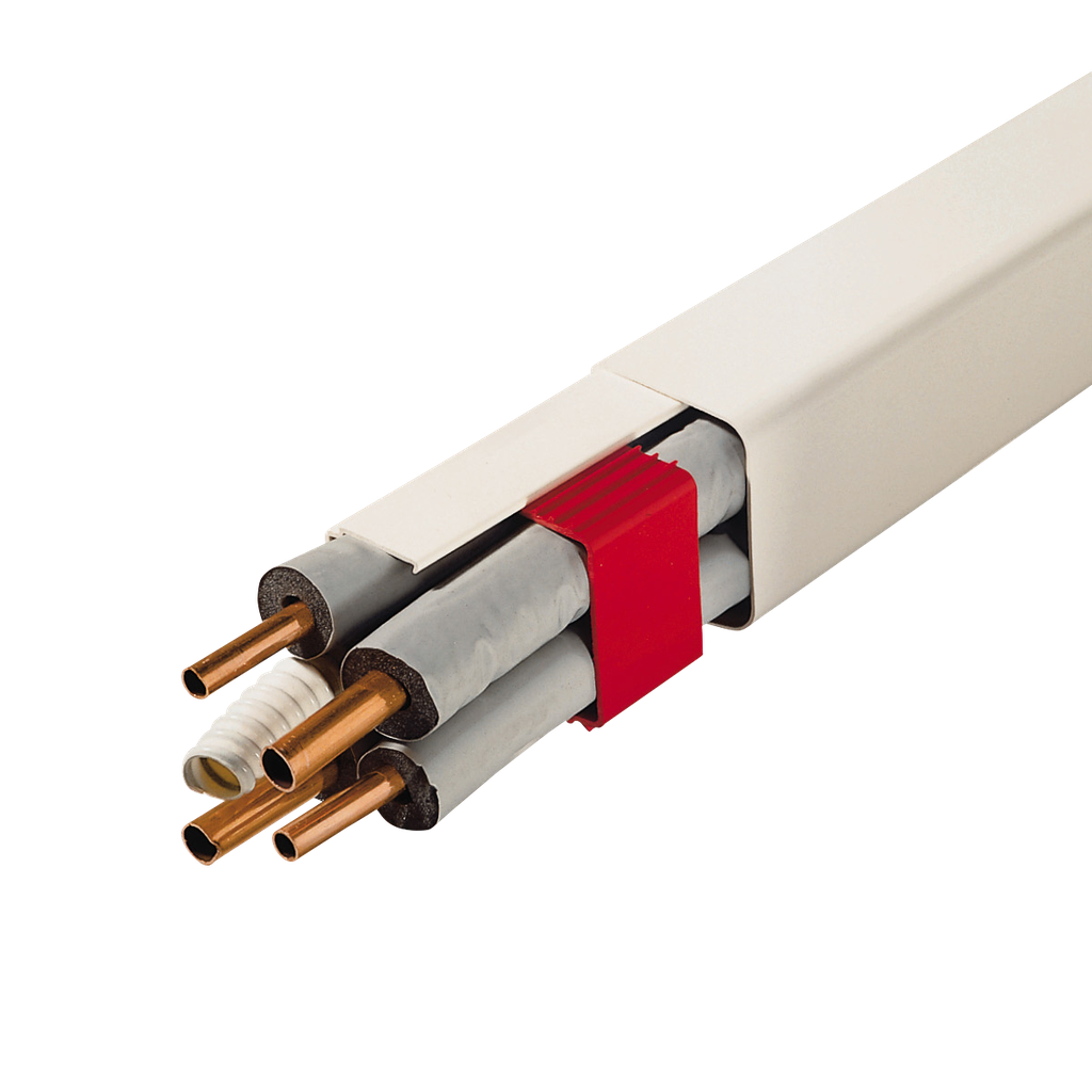Straight duct 80x60x2000 mm, Ivory