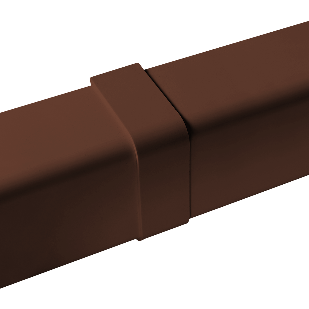 Cover joint for 80x60 mm duct, Brown