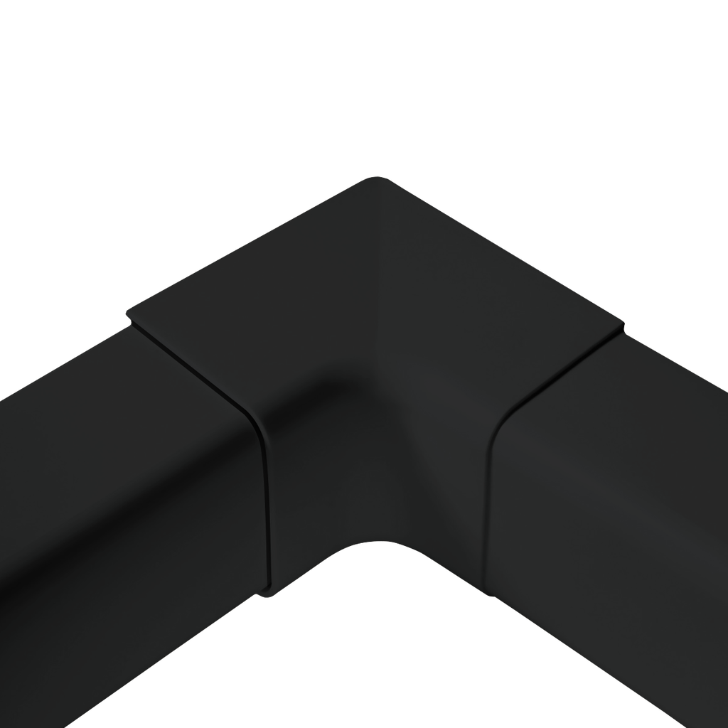 Sisenurk 80x60 mm kattekarbikule, must.