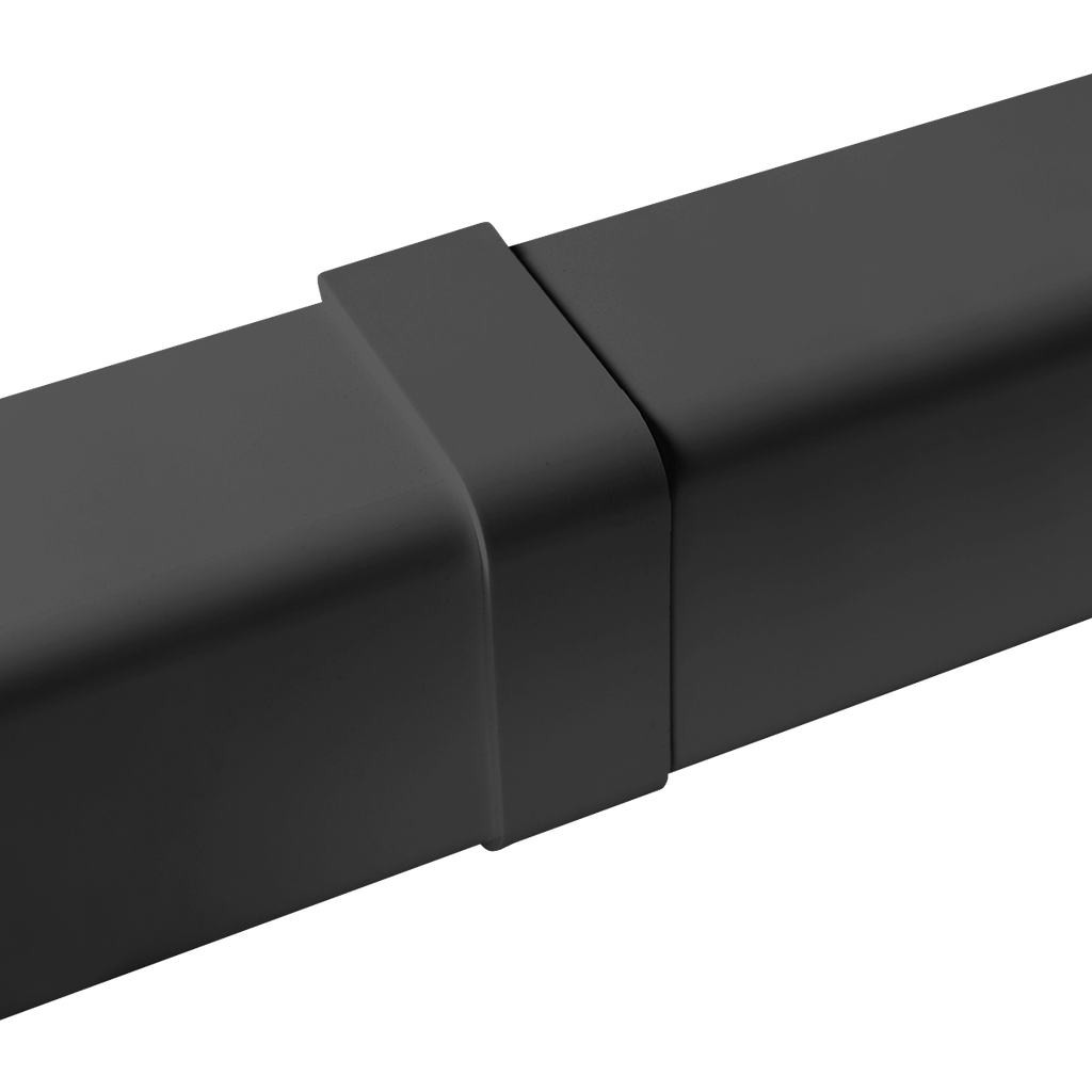 Cover joint for 80x60 mm duct, Grey