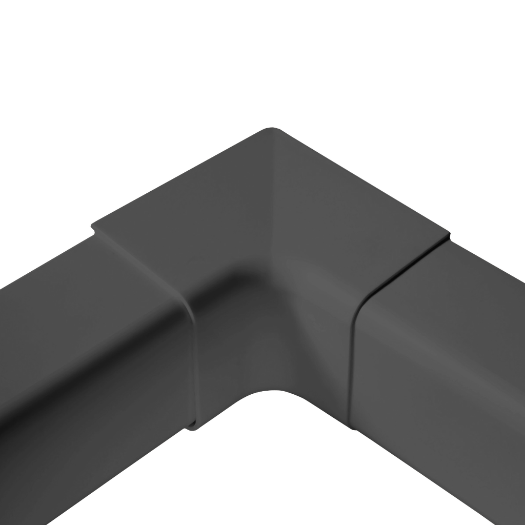 Internal corner for 80x60 mm duct, Grey