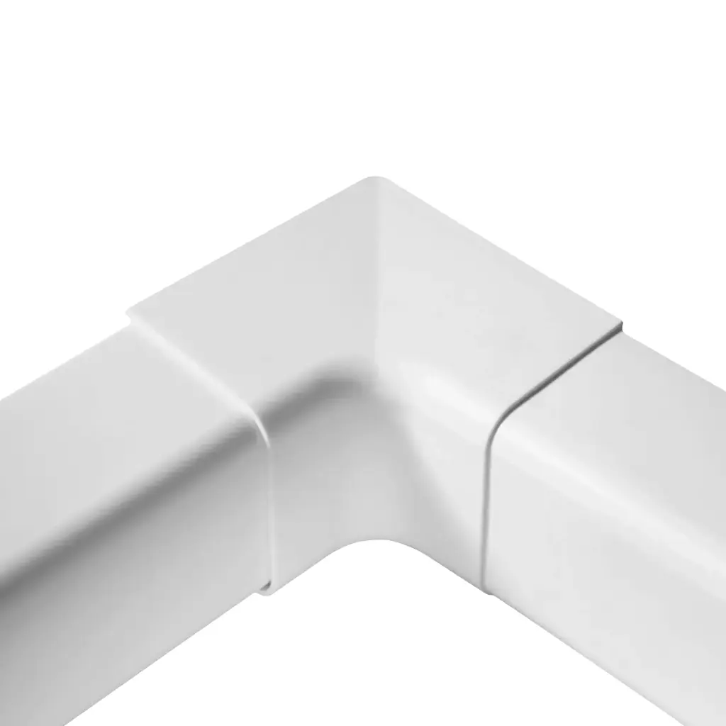 Internal corner for 110x75 mm duct, White
