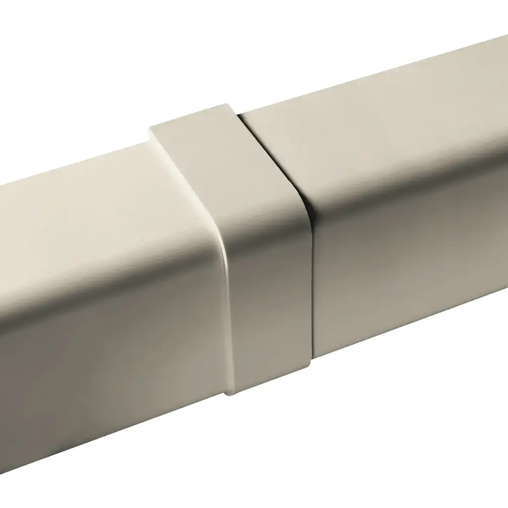 Cover joint for 110x75 mm duct, Ivory