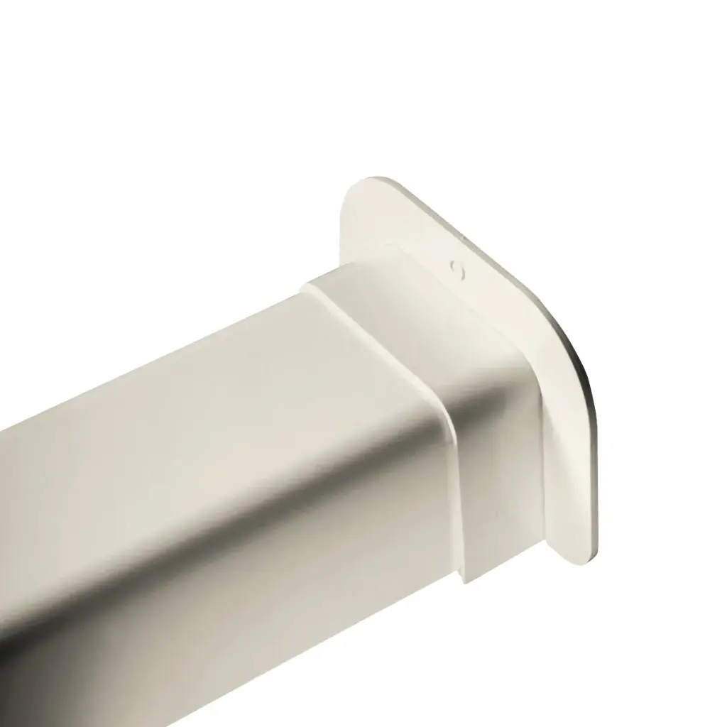 Wall passage for 110x75 mm duct, Ivory