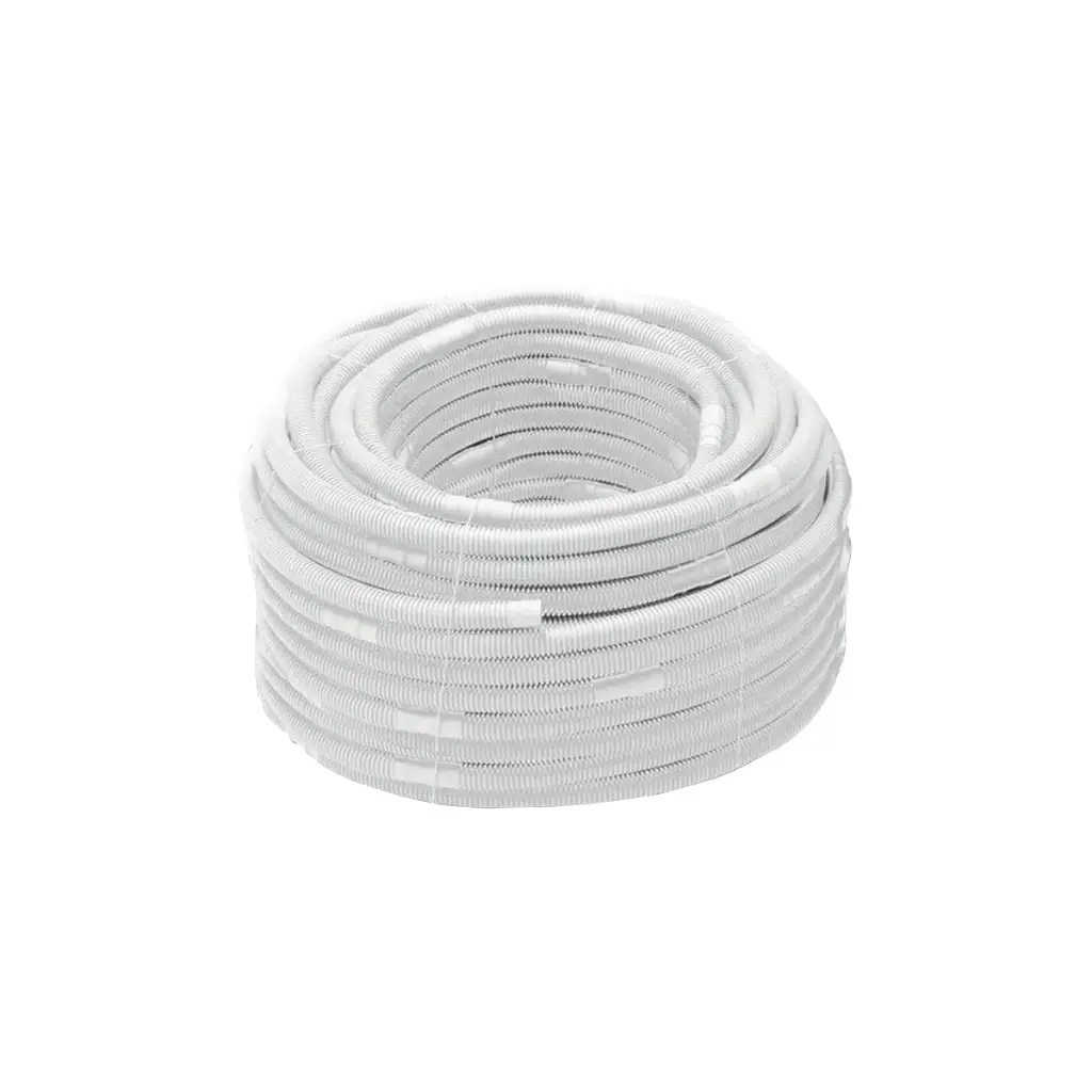 Kondensatslang 18/20 mm med clip-in-anslutning. 50 meter.