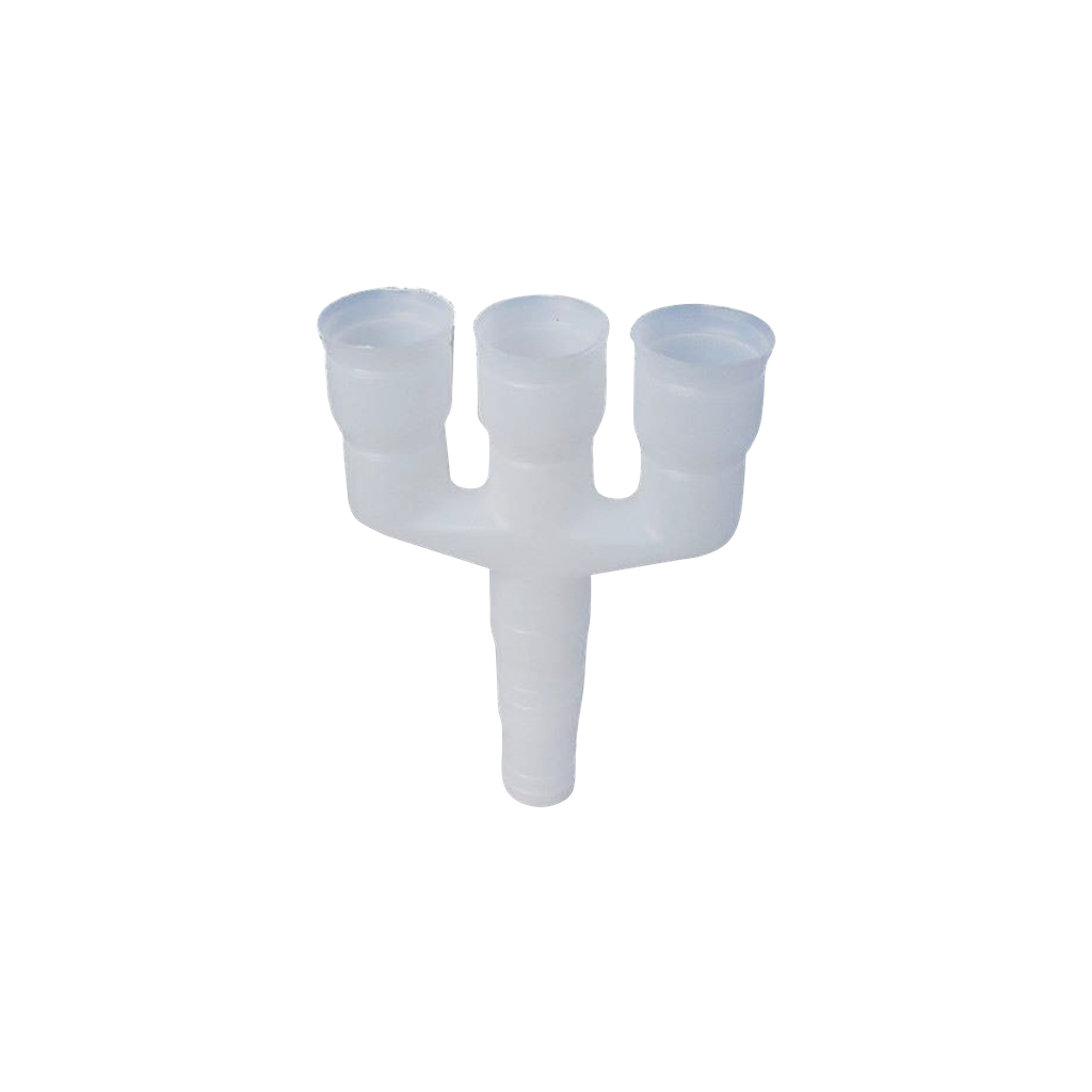 3-Way connection to the condensate water hose Ø16-18-20 mm.