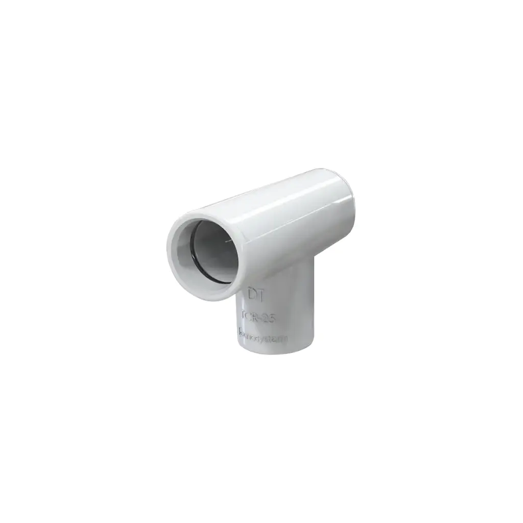 T-connection with TCR-21 rigid tube.