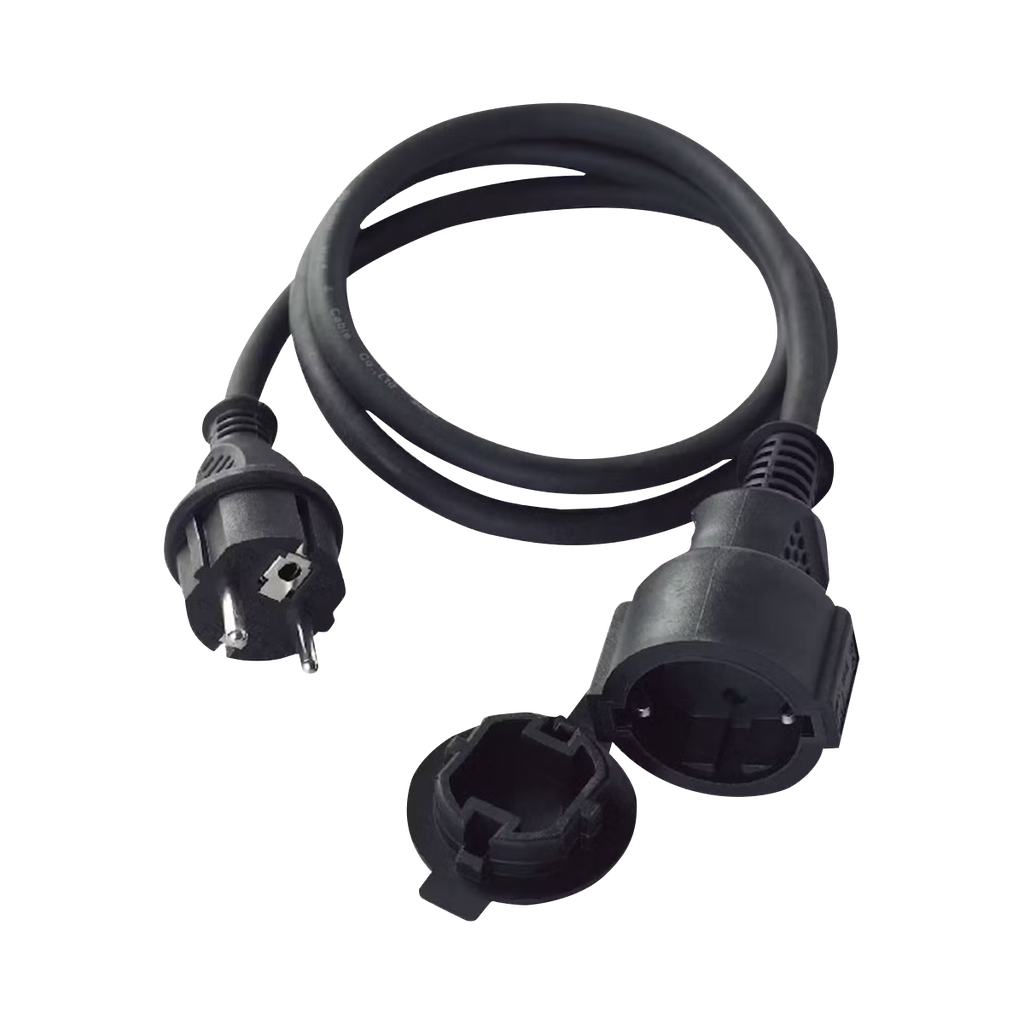Extension cord, single socket, 20 m, IP44,  H05RR 3x1.5mm². 16 A, 250 V.