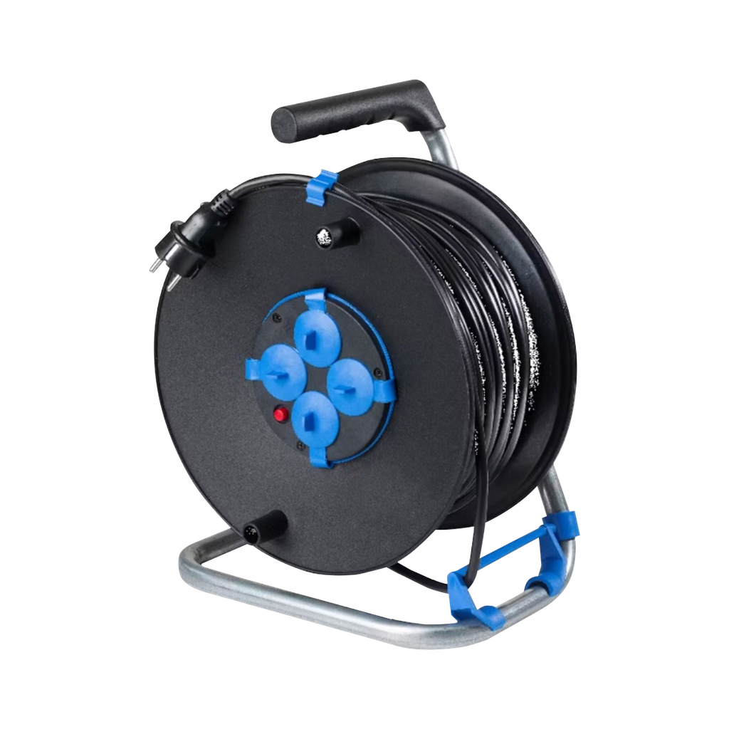 Extension cord on drum 50 meters. H05VV-F 3G1,5S. IP20.