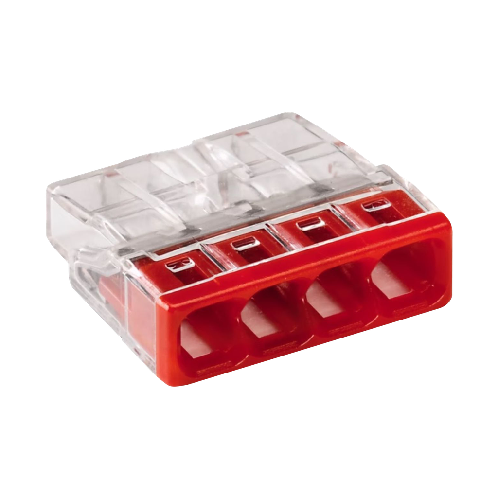 Samleklips til massive ledere; maks. 2,5 mm²; 4-leder.
