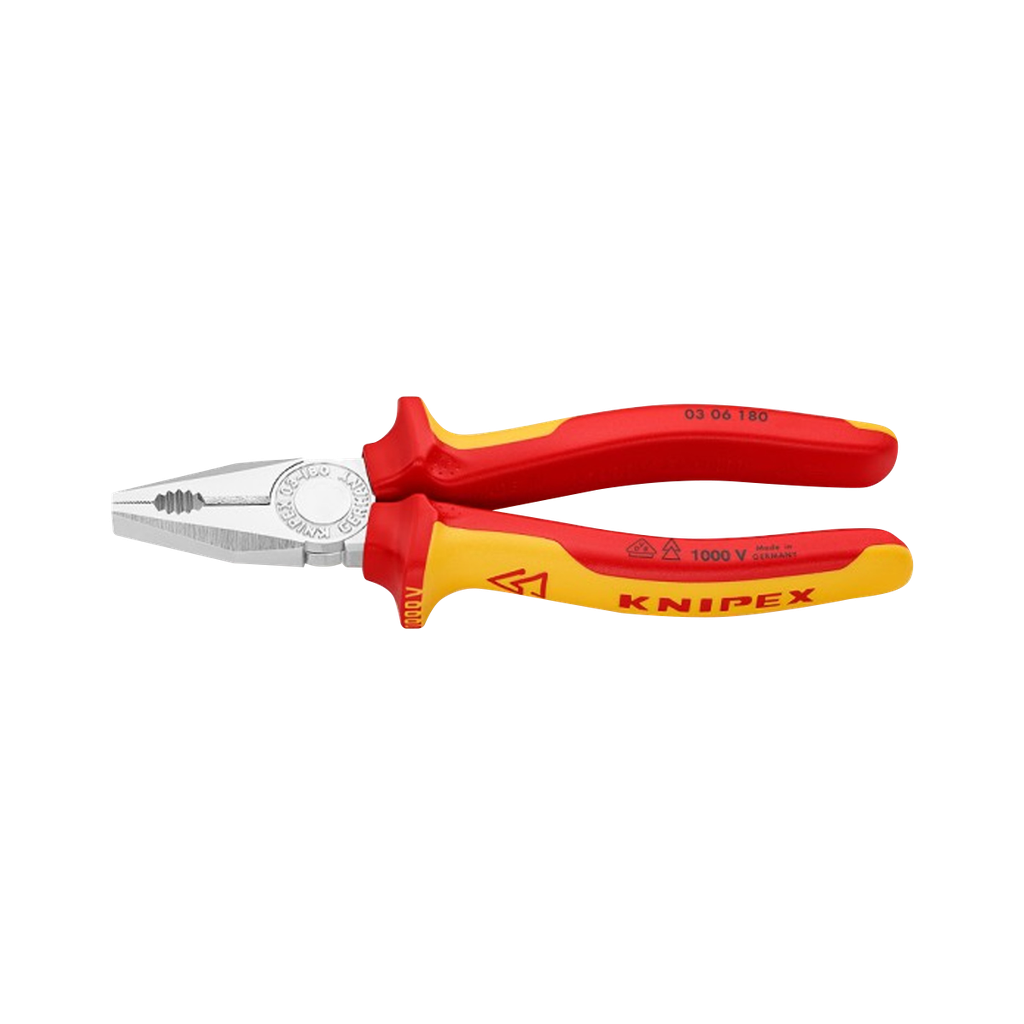 Combination pliers 180 mm, VDE 1000V.