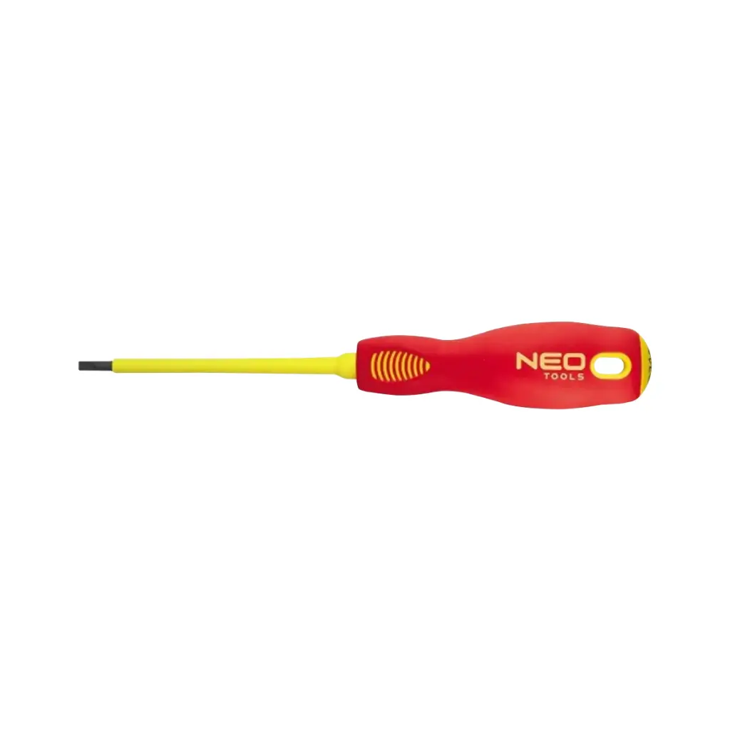 Slotted flathead screwdriver 260 mm, 6.5x150 mm, 1000V. Magnetic tip.