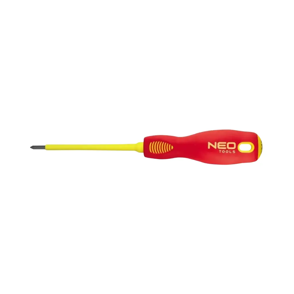 Screwdriver cross head PH0x60 mm, 1000V. Magnetic tip.