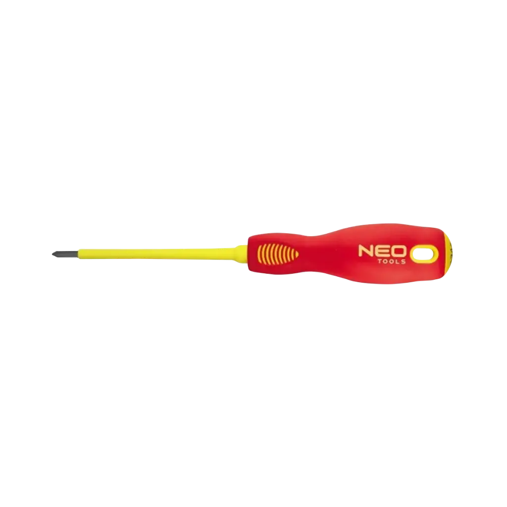 Screwdriver cross head PH1x80 mm, 1000V. Magnetic tip.