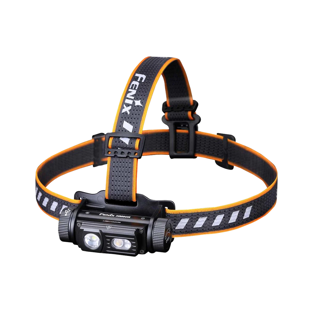 The Fenix HM60R headlamp. Max. 1300 lm.  