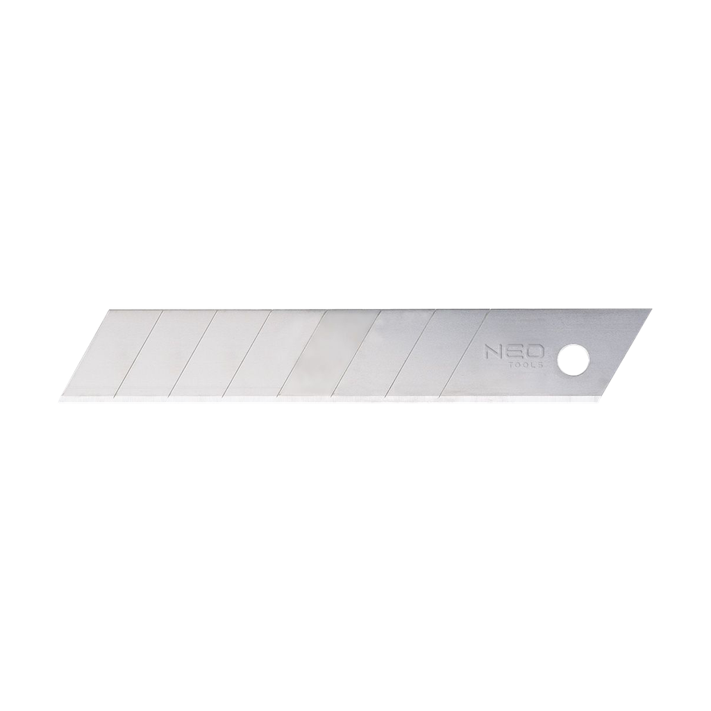 Reserve snap-off blade 18 mm brede, 0,5 mm tykke. Sættet inkluderer 10 stk.