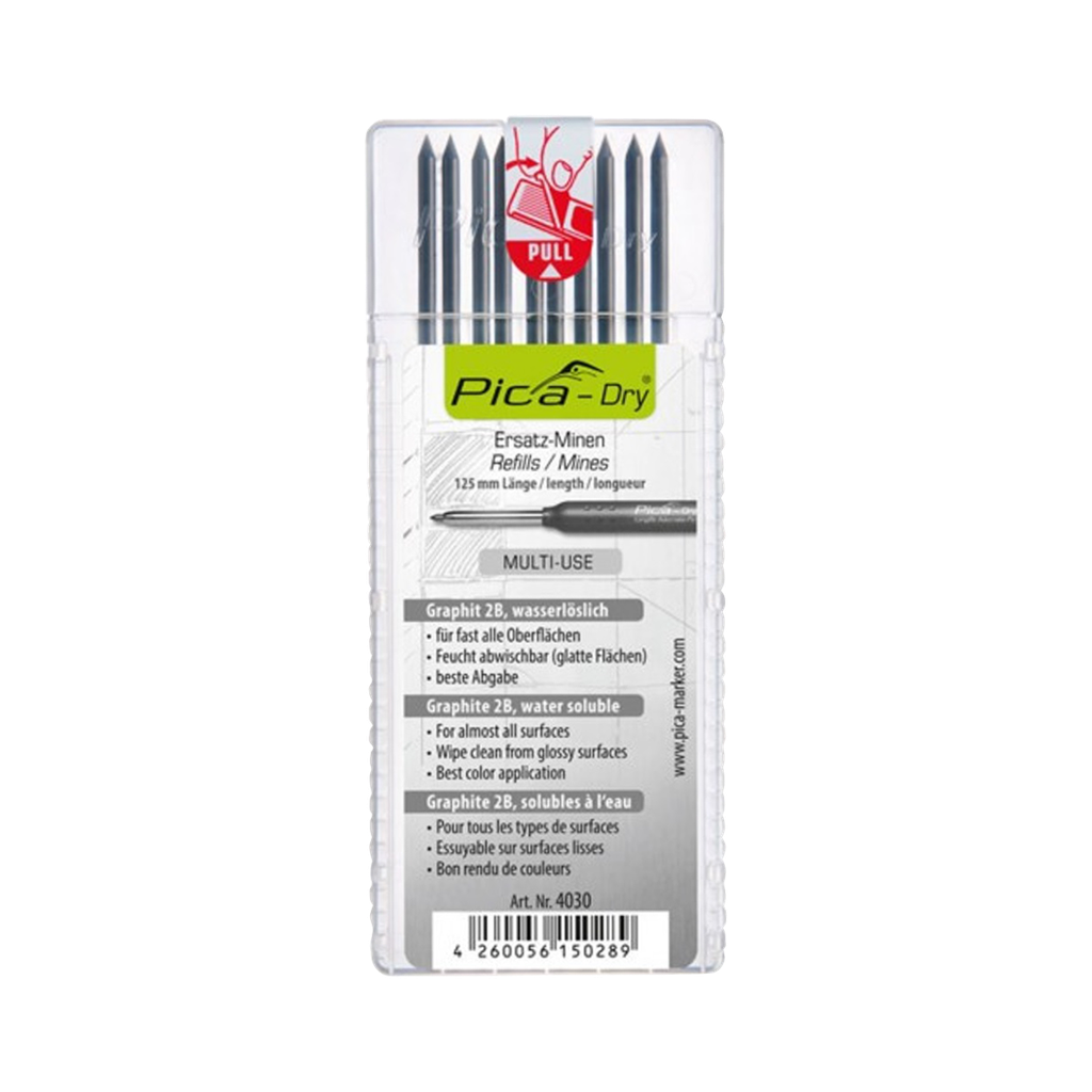 Pica DRY refill-sæt grafit 10 stk.