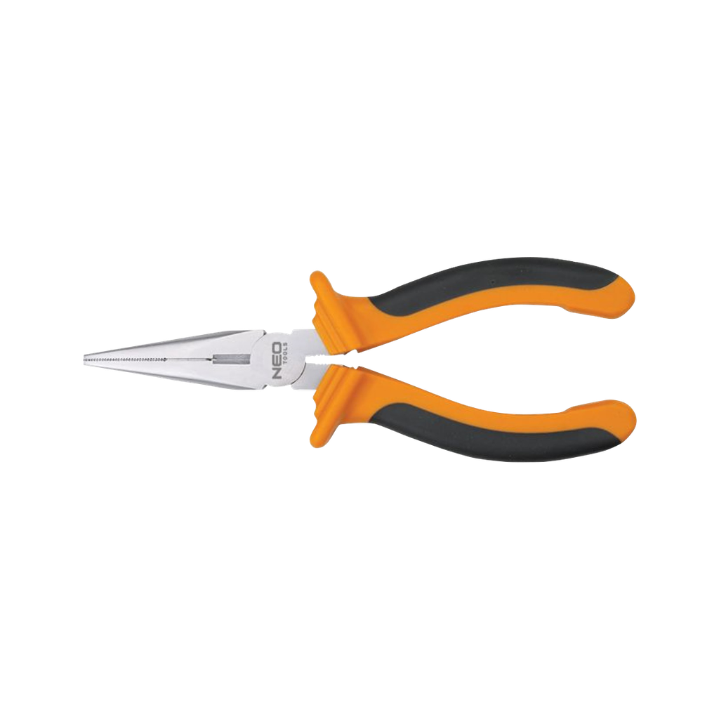 Straight long nose pliers 160 mm.