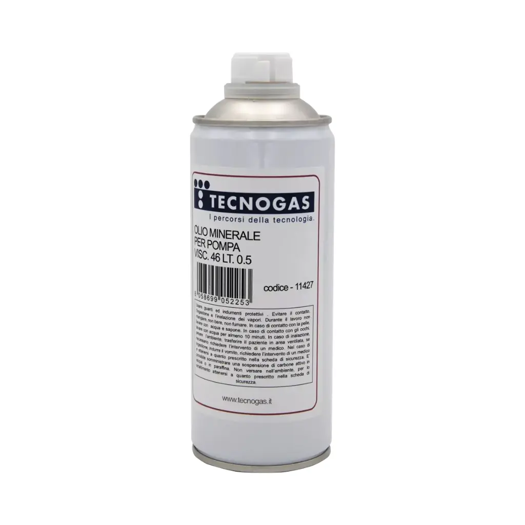 Mineralolie til vakuumpumpe. Viskositet 46, 500 ml.