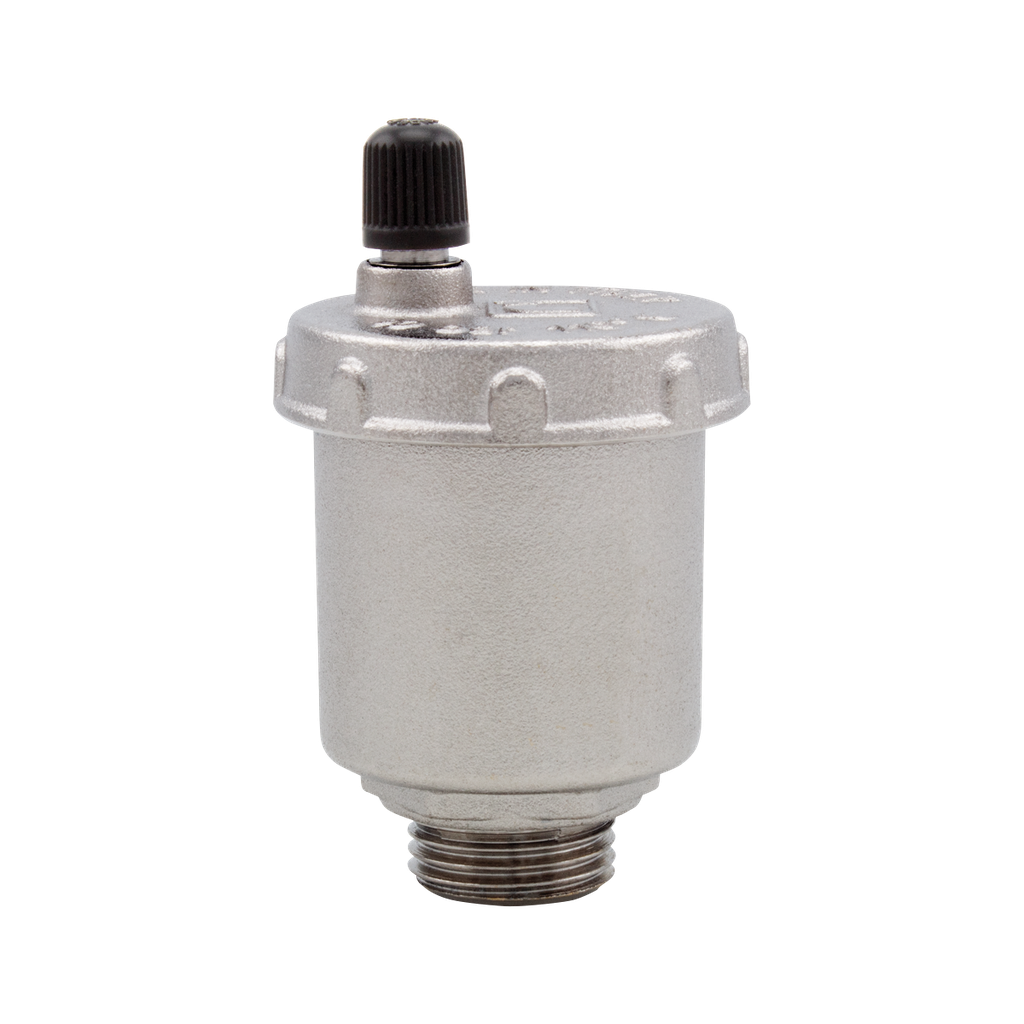 Automatic air-vent valve 1/2", straight, 10 Bar, 110°C