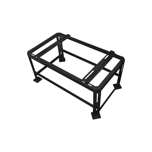 [WB1017] Ambista Pro 400 ground bracket  850x485x400 mm. Black RAL9005.