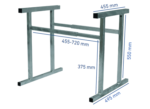 [Maaraam] Ambista jordbeslag, varmgalvaniseret stål. 450x550x720 mm.