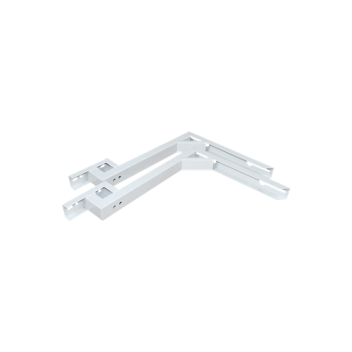 [WB1020] Ambista Z-Type  bracket.  Horizontal part 500 mm. White RAL9002.