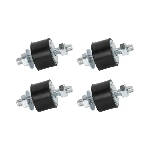 [VD-253015] Cylindriska vibrationsdämpare 30x25 mm. 4 st i setet.