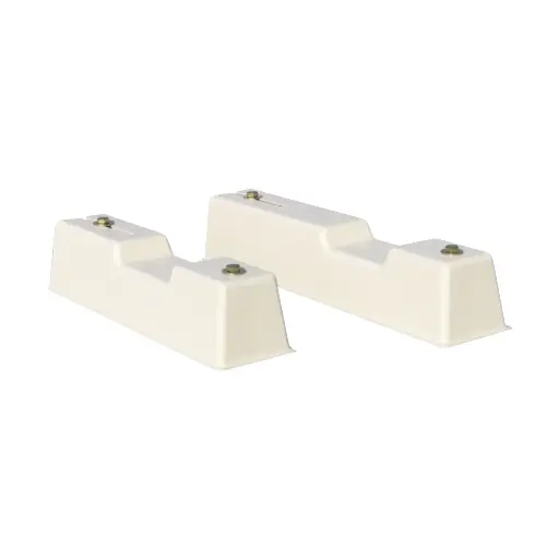 [SCD500291] Floor base 465. Ivory colour. Includes M8 bolts.  115x80x465 mm. 