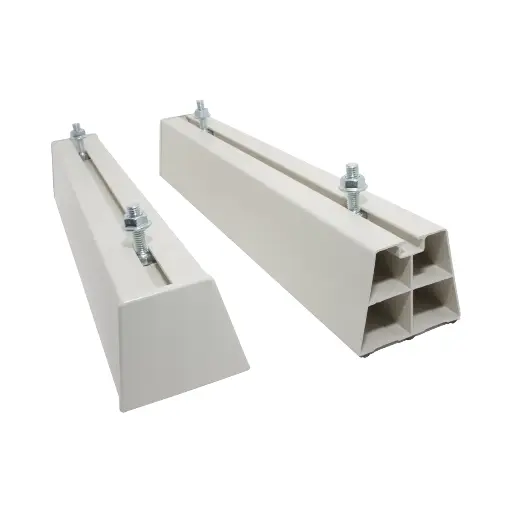 [11105011] Plastic floor base 350, kit includes M8 bolts. Load 140 kg. 115x100x350 mm. 