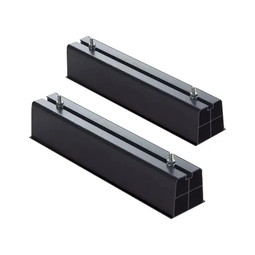 [SCD5E0010] Plastic floor base 600, kit includes M8 bolts. Load 240 kg. 115x100x600 mm. 