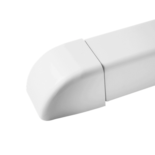 [AM0806-W] End cap for 80x60 mm duct, White