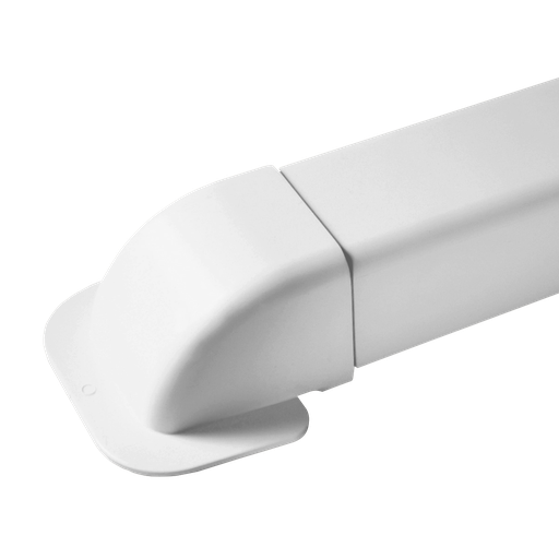 [AM0807-W] Nurga läbiviigukate 80x60 mm kattekarbikule, valge.