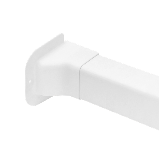 [AM0810-W] Wall connector for 80x60 mm duct, White