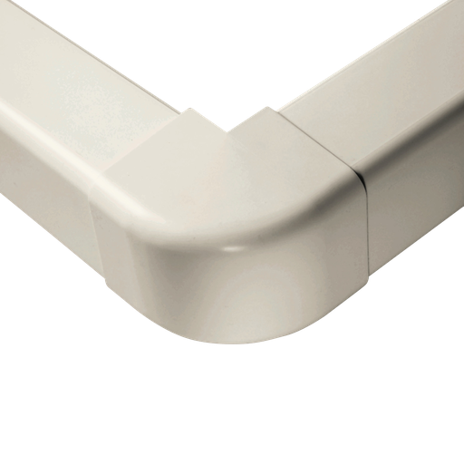 [AM0804-I] Ydre hjørne til 80x60 mm kanal, elfenben.