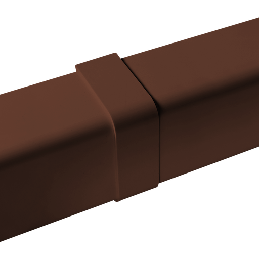 [AM0802-BR] Samlemuffe til 80x60 mm kanal, brun.