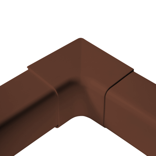 [AM0803-BR] Internal corner for 80x60 mm duct, Brown