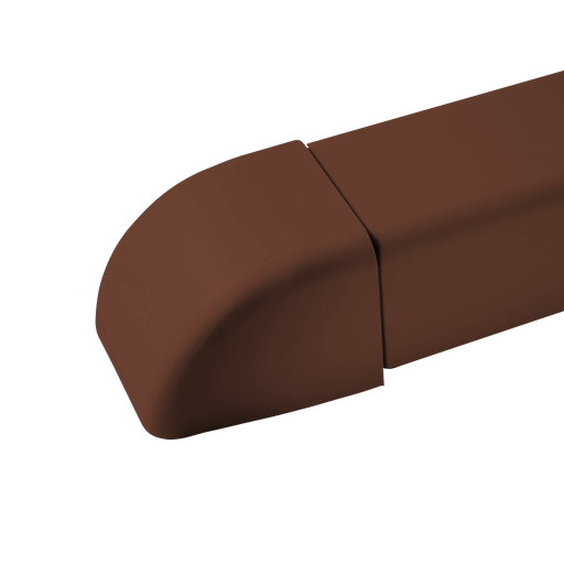 [AM0806-BR] Endedæksel til 80x60 mm kanal, brun.