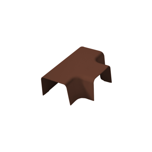 [AM0809-BR] "T" Shunt for 80x60 mm duct, Brown