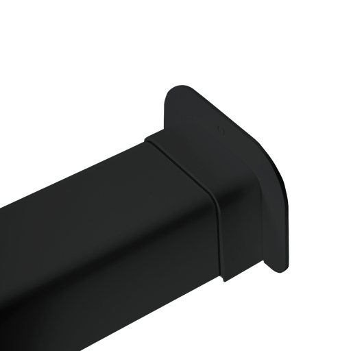 [AM0808-BL] Væggenemføring til 80x60 mm kanal, sort.