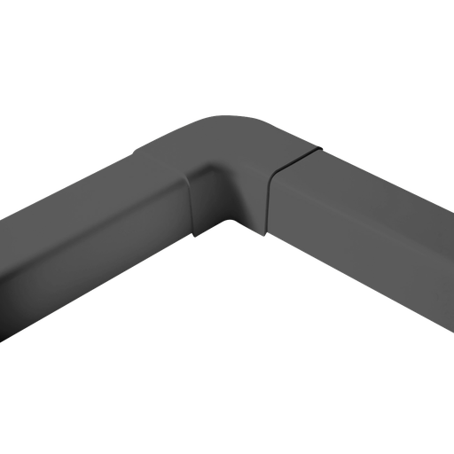 [AM0805-G] Plan bøjning til 80x60 mm kanal, grå.