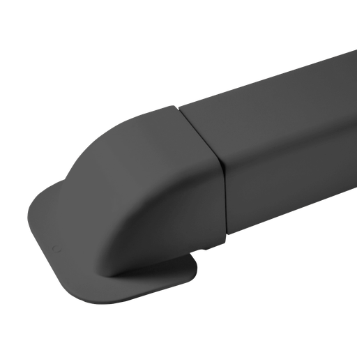 [AM0807-G] Hjørnevægalbue til 80x60 mm kanal, grå.