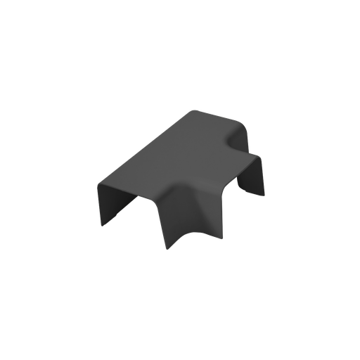 [AM0809-G] T-koppling för kanal 80x60 mm, Grå.