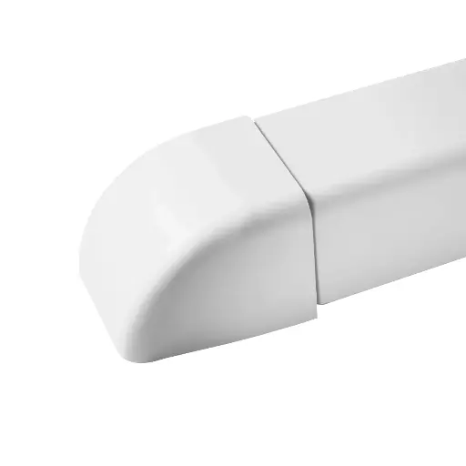 [AM1106-W] End cap for 110x75 mm duct, White