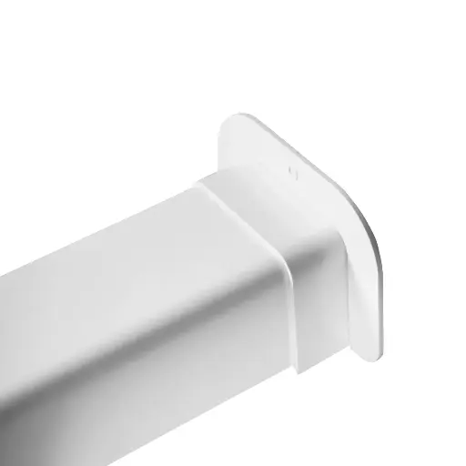 [AM1108-W] Wall passage for 110x75 mm duct, White