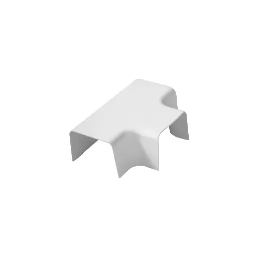 [AM1109-W] "T" Shunt for 110x75 mm duct, White